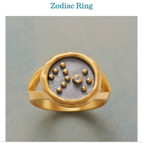 Sundance PISCES Zodiac Signet Ring, Sz 6 - Picture 1 of 1